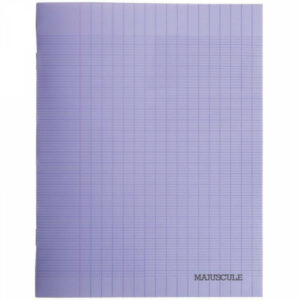 10 - Cahier 24x32 Polypro 48 pages Grands Carreaux Violet