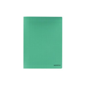 09 - Cahier 24x32 Polypro 48 pages Grands Carreaux Vert