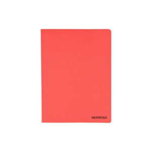 08 - Cahier 24x32 Polypro 48 pages Grands Carreaux rouge